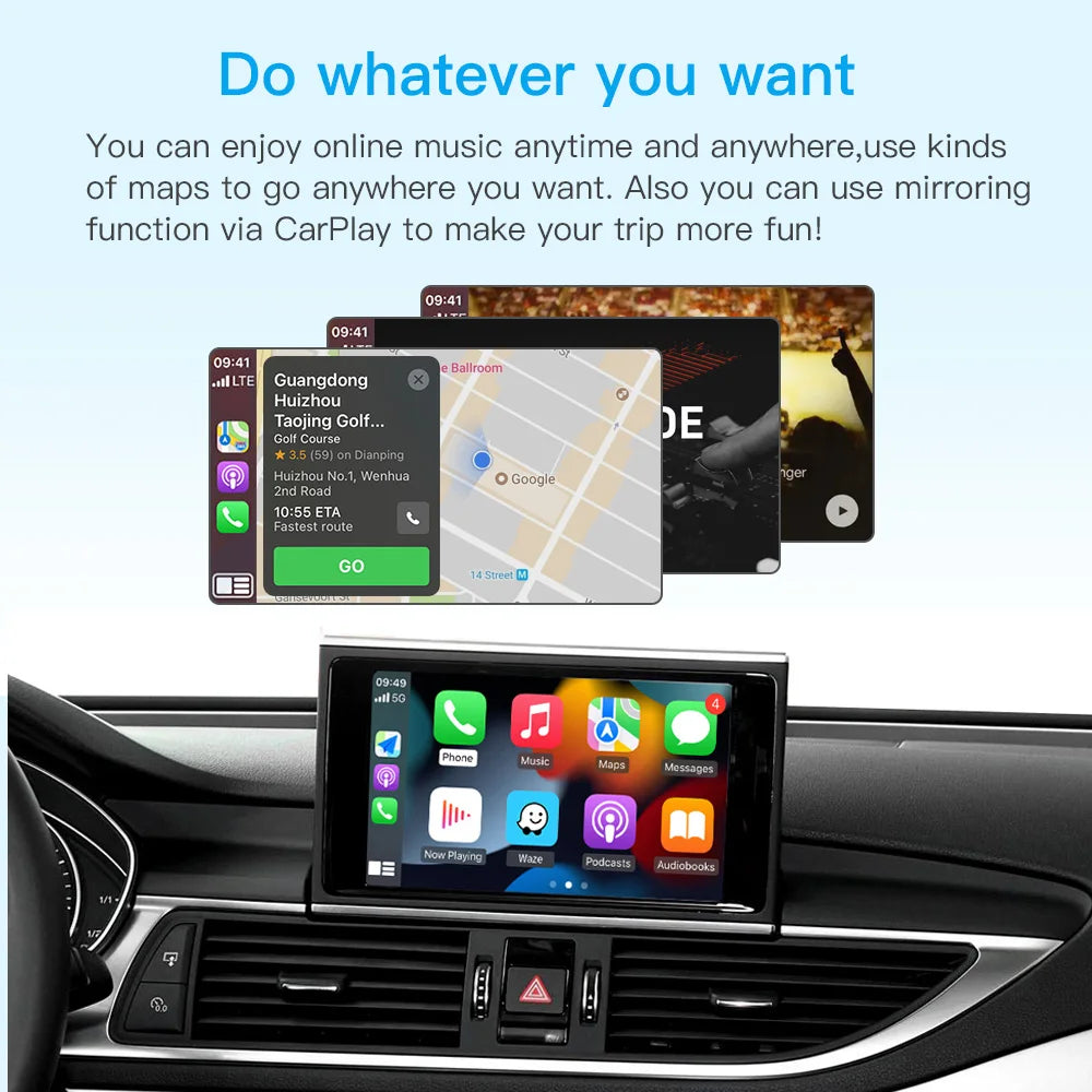 Wireless CarPlay for Audi A6 A7 A4 A5 Q5 S4 S5 with MMI module Android Auto multimedia pla | AUTOKITSHOP