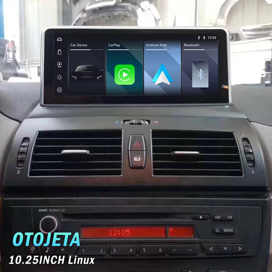10.25inch Carplay For BMW X3 E83 2003-2010 Android Auto Screen Car Video Vi Link Recorder