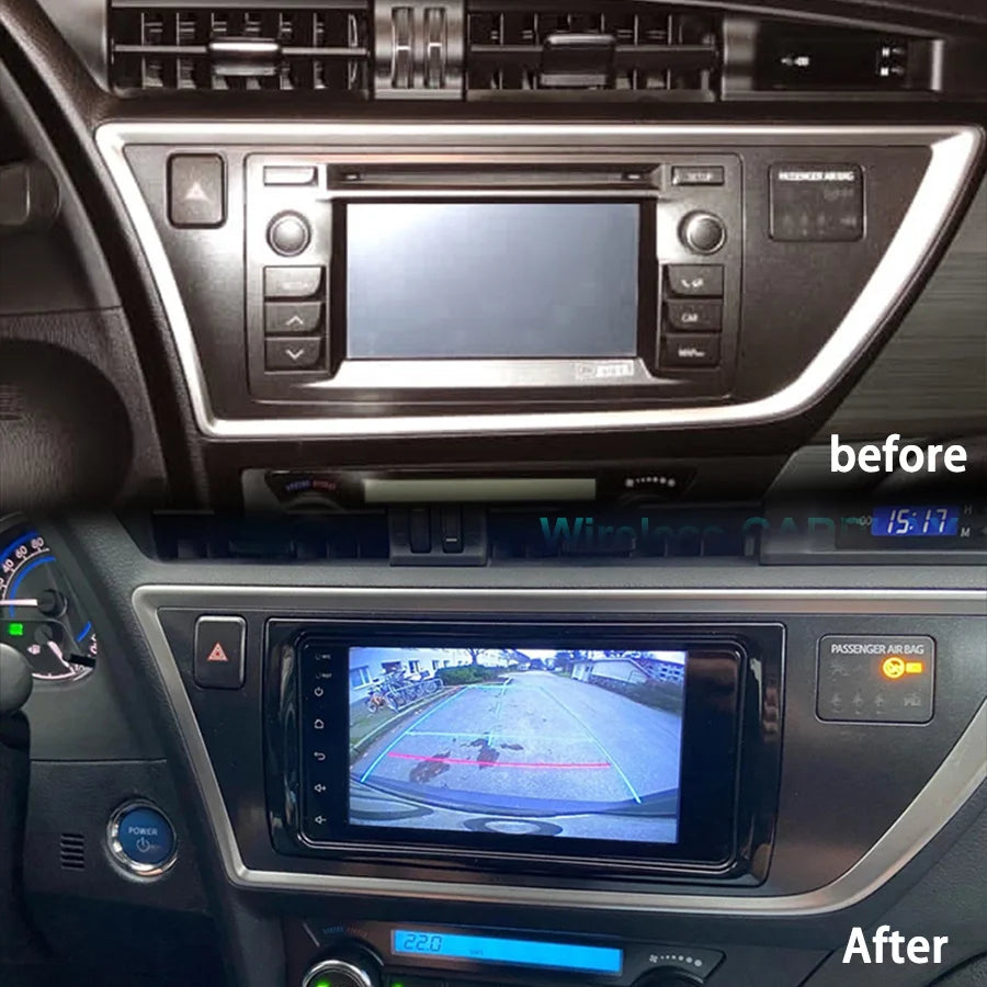 2Din Android 14 Car Radio Multimedia For Toyota Auris Hybrid 2013 2014 Tape Recorder Gps N