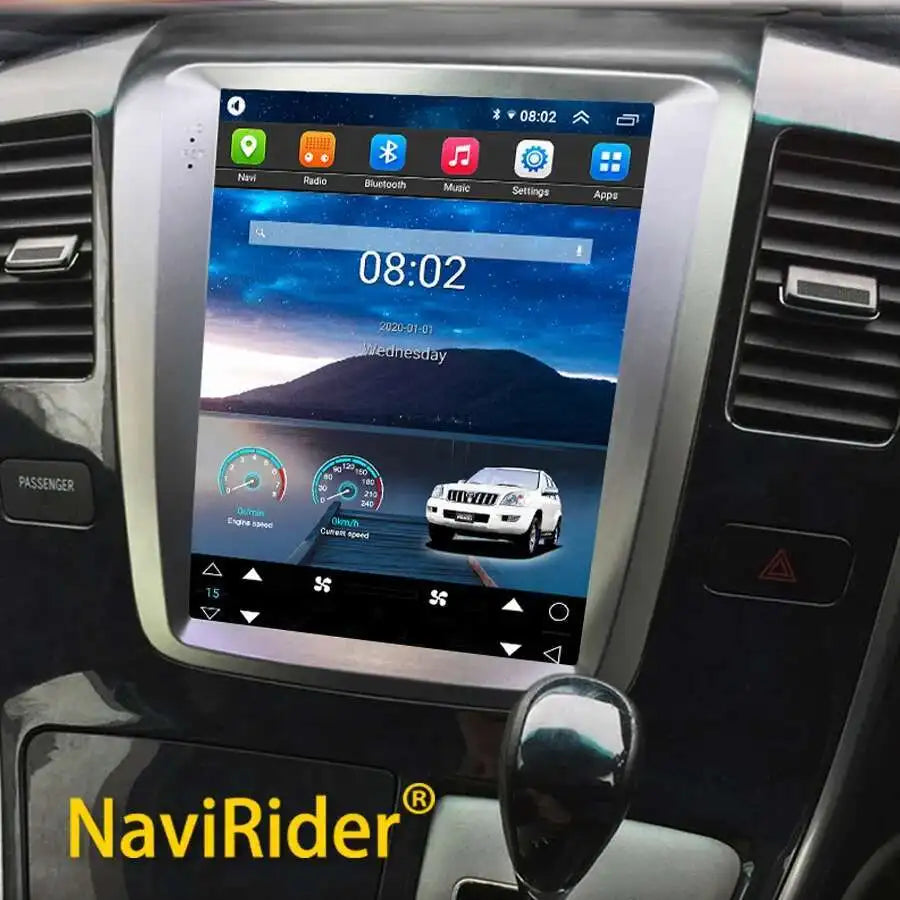 256GB Car Radio Screen For Toyota Alphard Android 14 hybrid AH10 2005 2004 GPS Multimedia