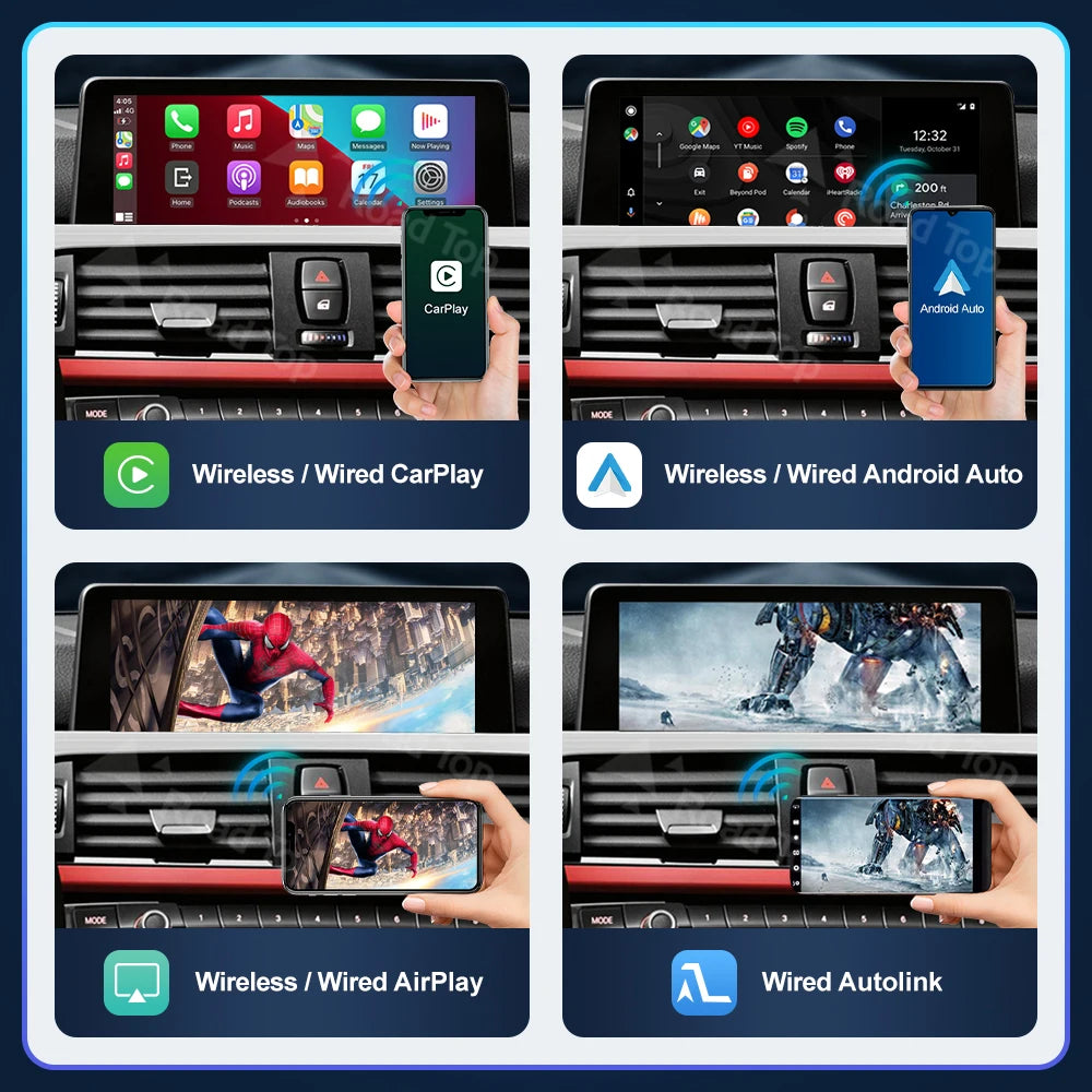 Wireless CarPlay Android Auto for BMW 3 4 Series F30 F31 F32 F33 F34 F35 F36 2011-2016, wi | AUTOKITSHOP