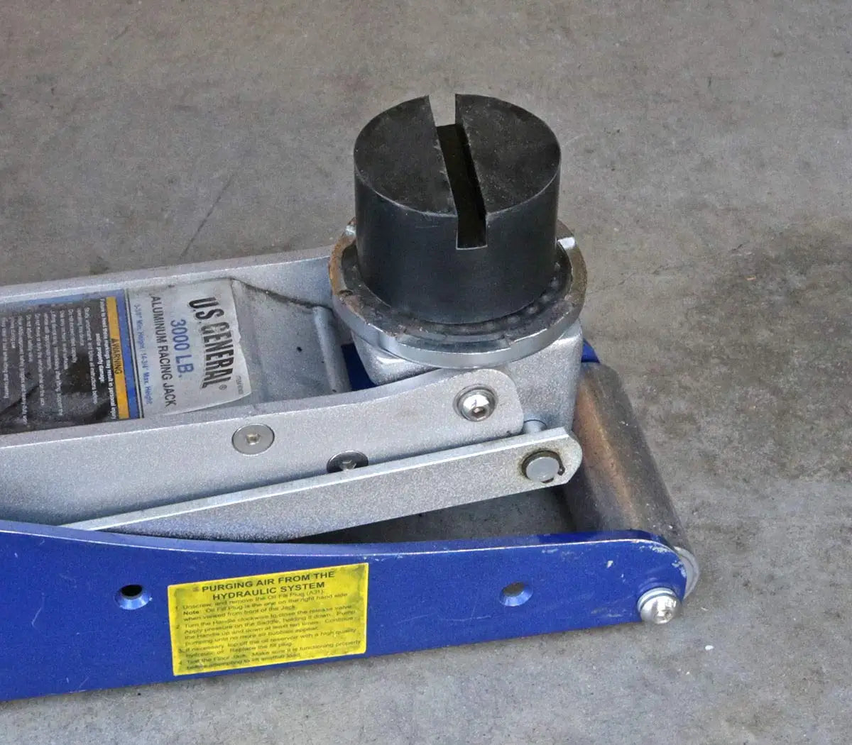 Rubber Slotted Floor Jack Pad Adapter For Pinch-Point Weld Lift Accessories