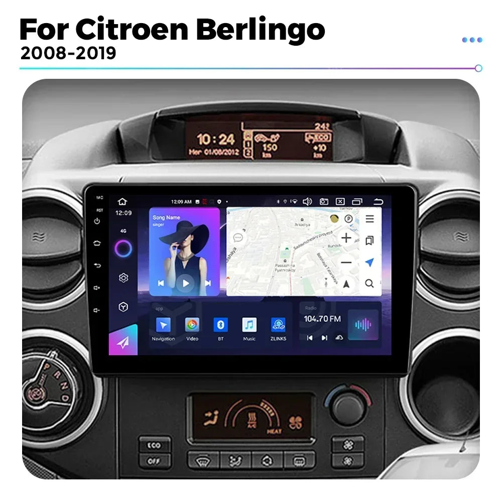 Android Auto Multimedia Player for Citroen Berlingo 2 B9 Peugeot Partner 2008-2018 Carplay | AUTOKITSHOP