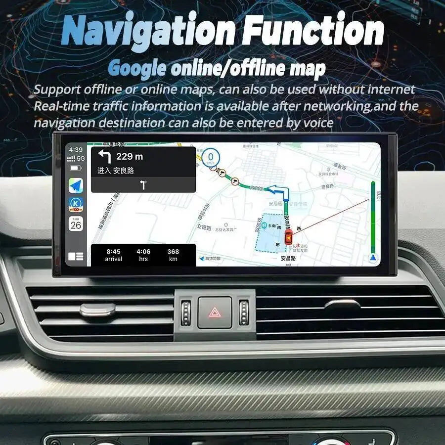 Android 15 Car Radio Touch Screen For AUDI Q5 2018 2019 Multimedia Video Player Auto Stere