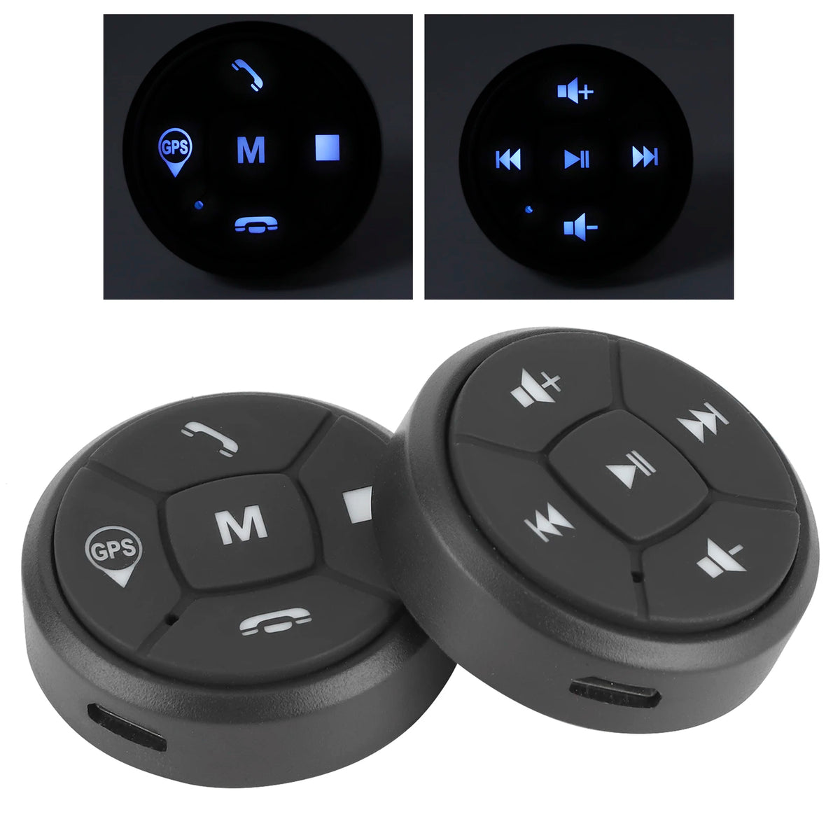 Car Steering Wheel Wireless Steering Wheel Control Button Steering Wheel Control Button Volume G - Automotive LED Light