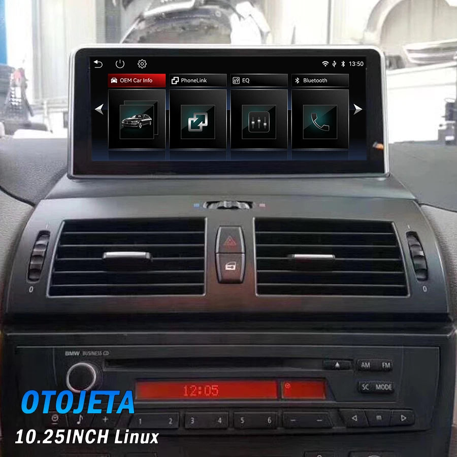 10.25inch Carplay Android Auto Screen For BMW X3 E83 2003-2010 Car Video Vi Link Recorder