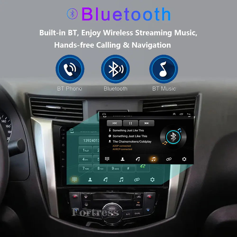 For Nissan NAVARA Frontier NP300 2015 -2024 Android Auto Car Radio Multimedia Video Player