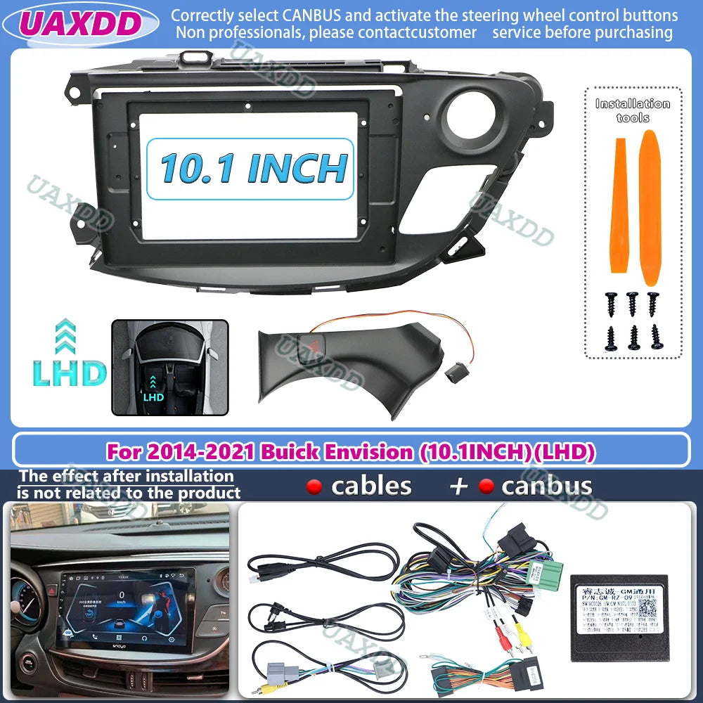 10.1Inch Car Radio Fascia for BUICK ENVISION 2014-2021 car Radio Fascia Frame Adapter CD P