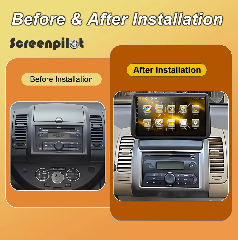 Android 16 7" 9" For Nissan Note 2004 2005 2006 2007 2008 2009 - 2012 GPS Carplay Car Ster | AUTOKITSHOP