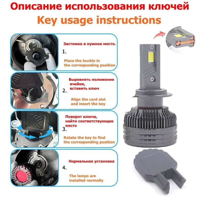 K13 240W H7 H4 H11 Led Lamp 3 Copper Tube Led Light For Car Light Fog Light H7 H11 HB3 900