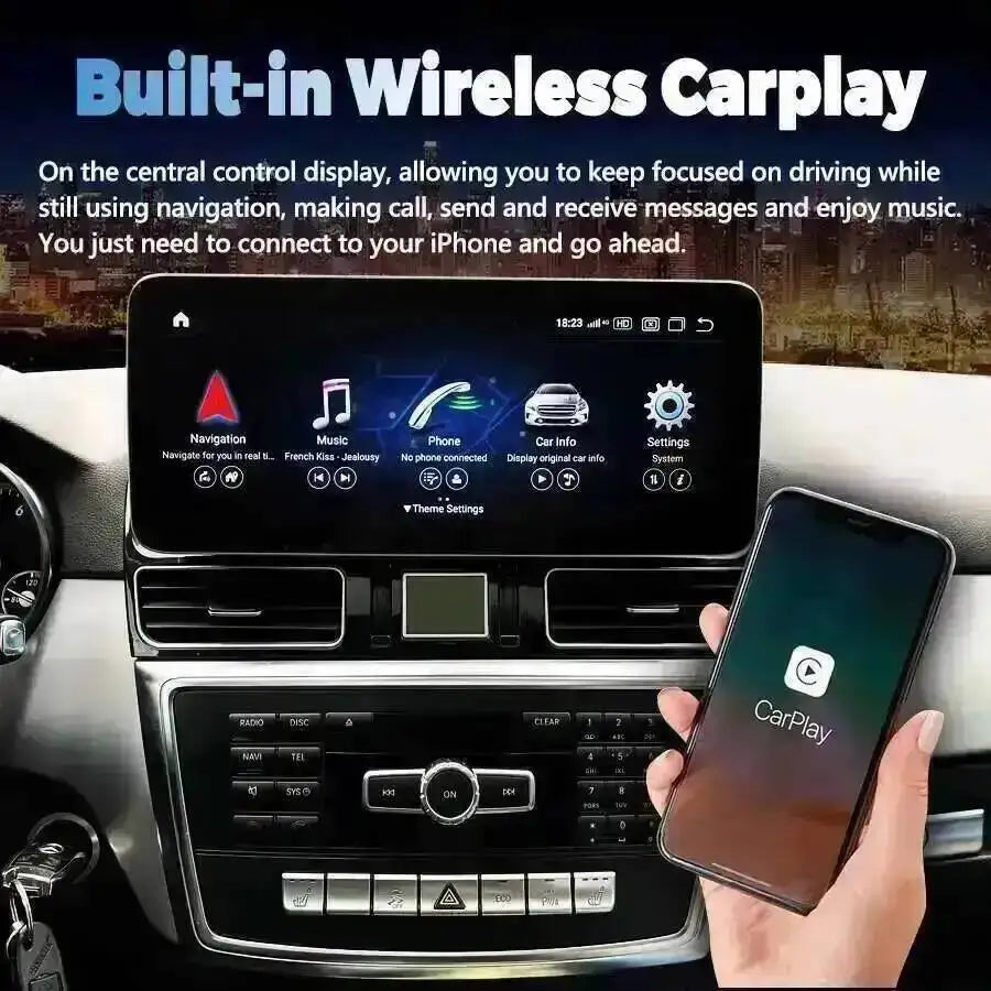 12.8Inch Car Radio Multimedia For Mercedes Benz Gle Gls ML GL NTG 4.5 2013-2015 Android 15