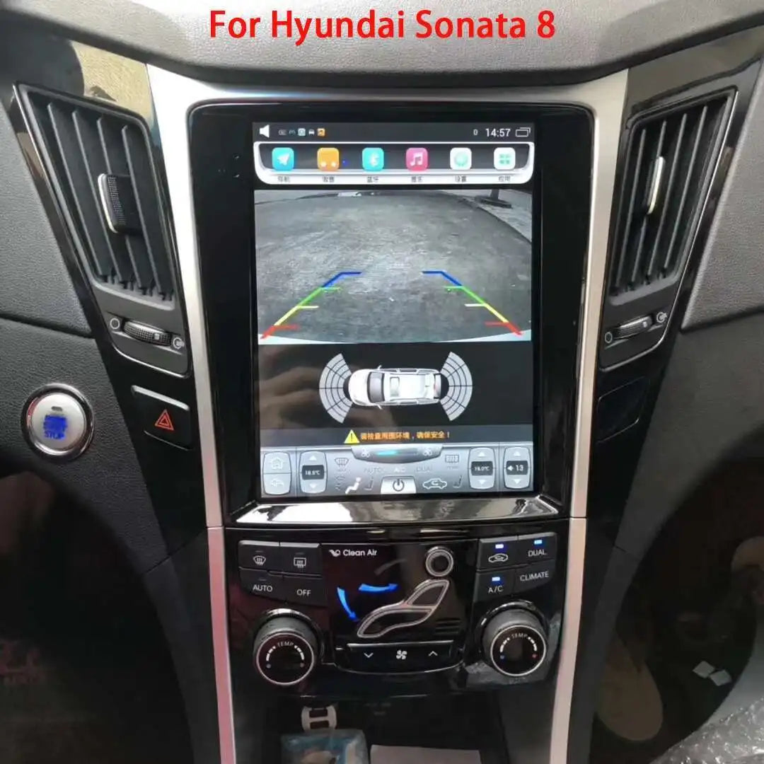 10.4" Vertical large Screen For Hyundai Sonata 8 Android 14 Car Multimedia Player DSP GPS