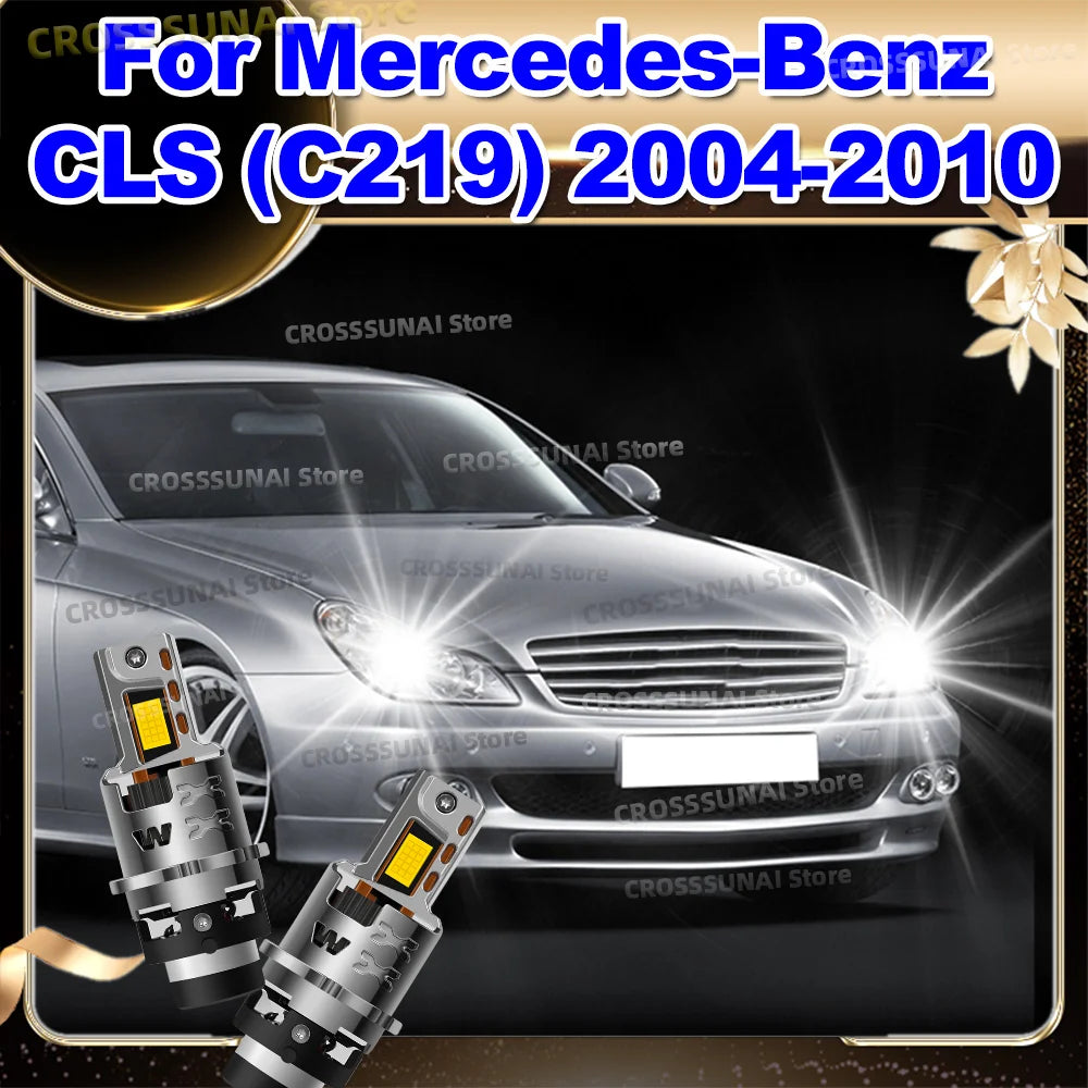 LED Headlight Bulbs 6000K Xenon HID Light Replacement CANBus For Mercedes Benz CLS C219 20