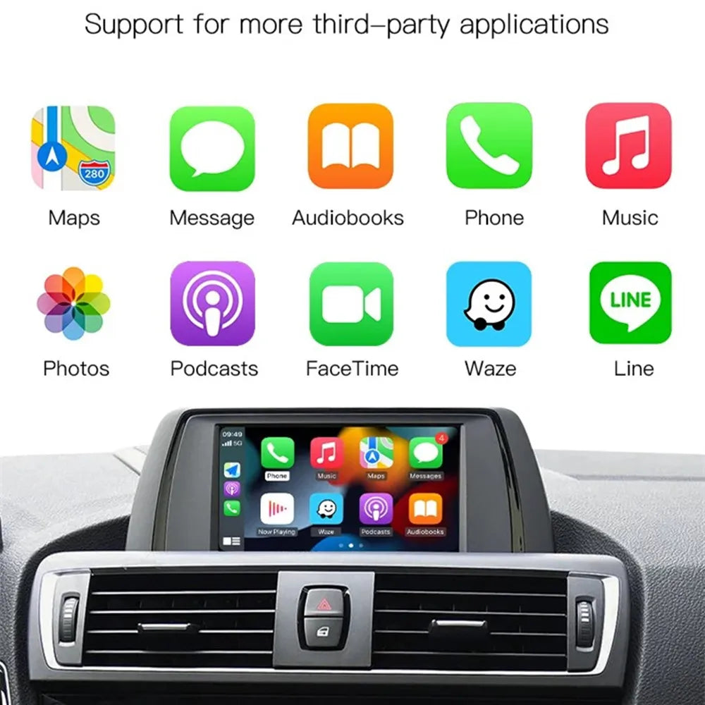 Wireless CarPlay Android Auto Mirror Link AirPlay Carplay Support Touch For BMW EVO X1 X2