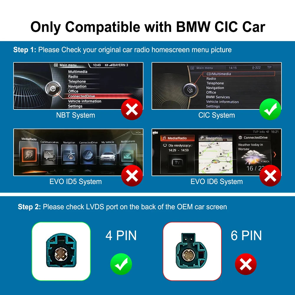 Wireless Carplay Android Auto Lossless Installation For BMW 5 6 7 Series F01 F02 2013-2015 | AUTOKITSHOP