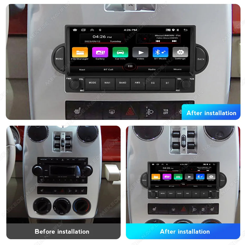 For Jeep Grand Cherokee Commander Wrangler Dodge Patriot Chrysler Journey Android 15 64GB