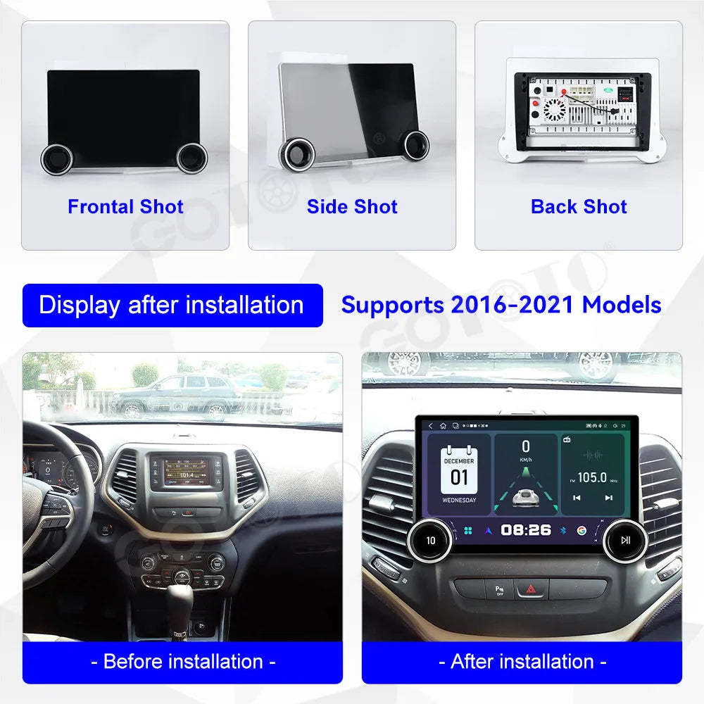 Professional Grade HD Touch Screen Android 15 Wireless CarPlay GPS Navigation Stereo Head