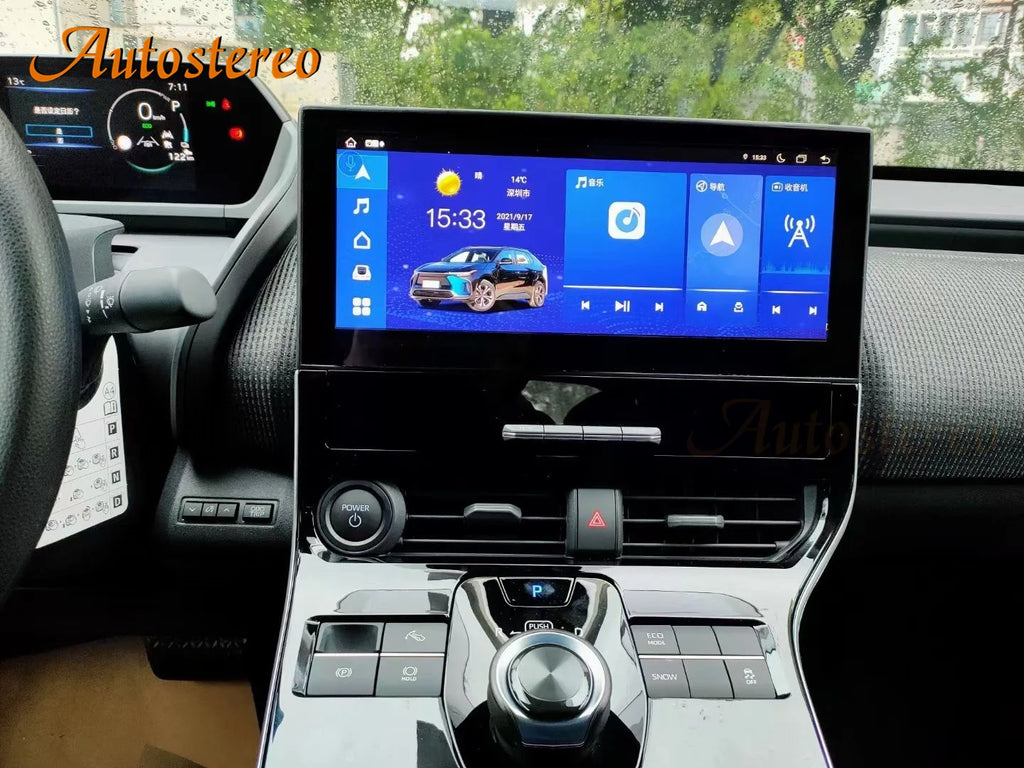 12.3 Android 14 Auto Radio For TOYOTA BZ4X Vehicle Screen Car Multimedia Player GPS Naviga