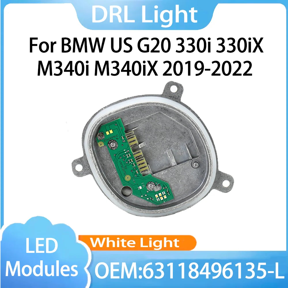 63118496135-L DRL Headlight Module Control Unit Day Light White Color For BMW US G20 330i