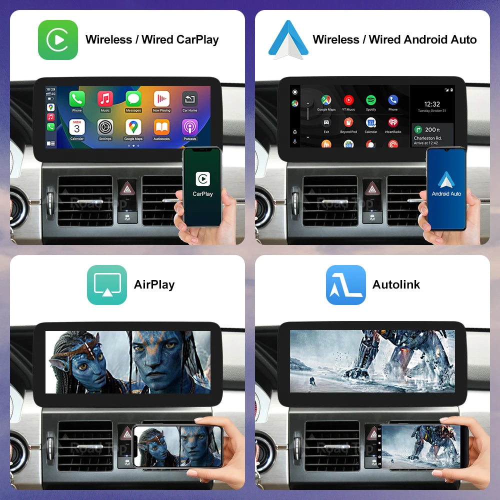 Android Auto Wireless CarPlay Linux Car Multimedia Touch Screen for Mercedes Benz GLK 2008 | AUTOKITSHOP