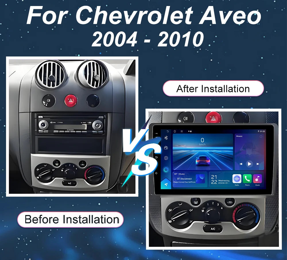 For Chevrolet Aveo 2004 - 2010 Android 16 Car Radio Multimedia Video Player GPS CarPlay Au