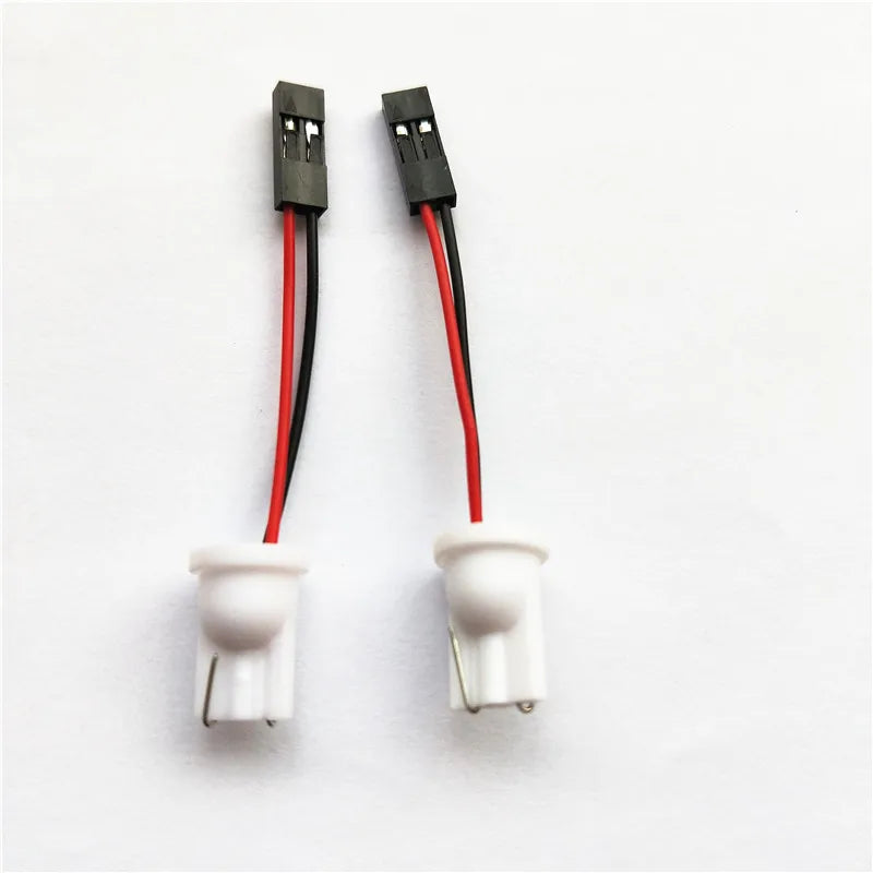 Rockeybright 2pcs T10 Adapter for Car LED Light LED Panel Stop Lamp Bulb Connector T10 Soc