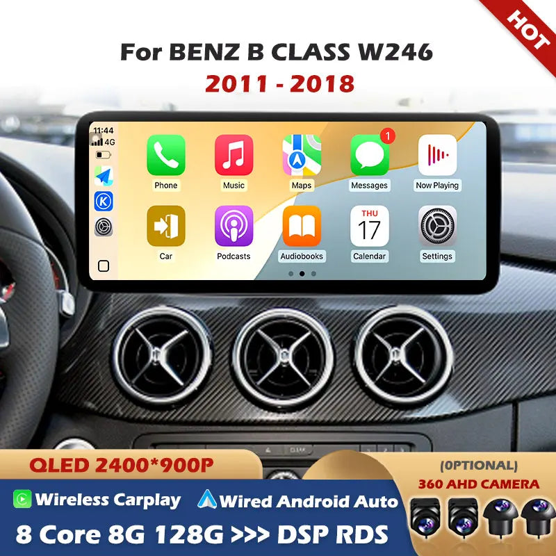 Car Radio Auto Accessories Video Multimedia player Android 15 Carplay WiFi HD Screen GPS N