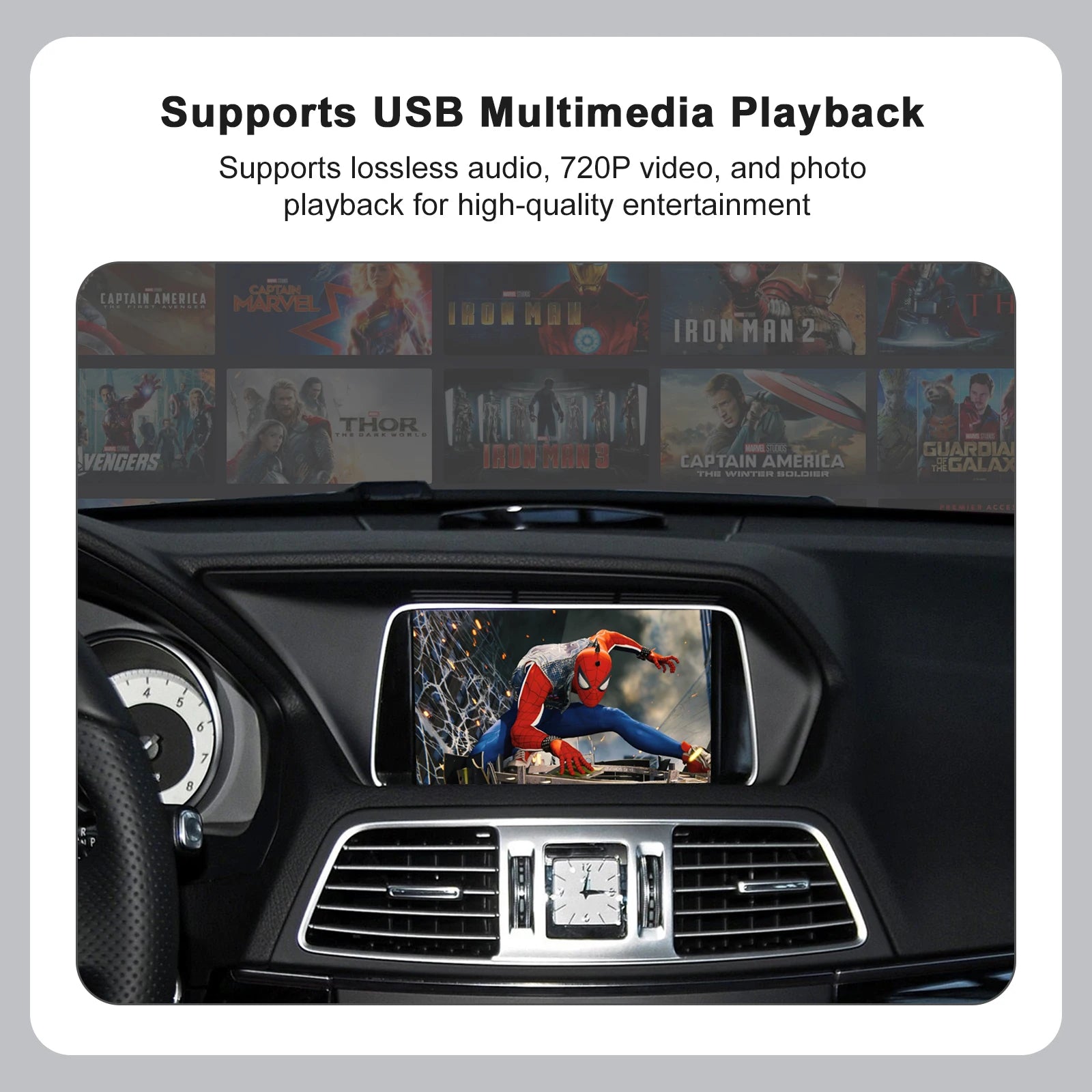Wireless CarPlay Android Auto for Mercedes Benz A B C E Class GLA CLA GLK SLK CLS W204 W17