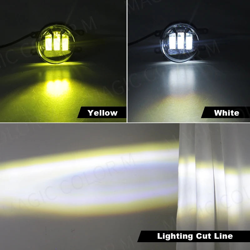 LED Fog Light For Toyota Corolla Camry Yaris RAV4 Prius CHR Hilux Lexus DRL Daytime Runnin | AUTOKITSHOP