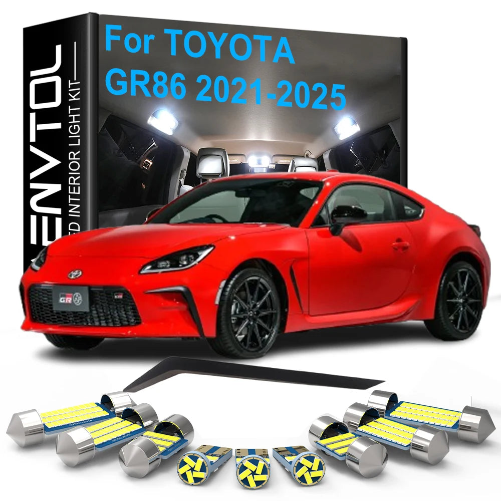 10-Piece LED Interior Light Kit for Toyota GR86 - Canbus Error-Free Bulbs | AUTOKITSHOP