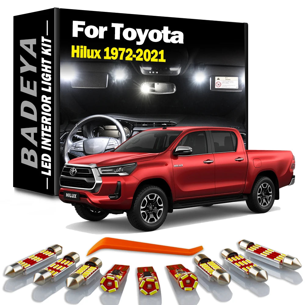BADEYA Canbus LED Interior Map Dome Light Kit For Toyota Hilux 1972-2015 2016 2017 2018 20