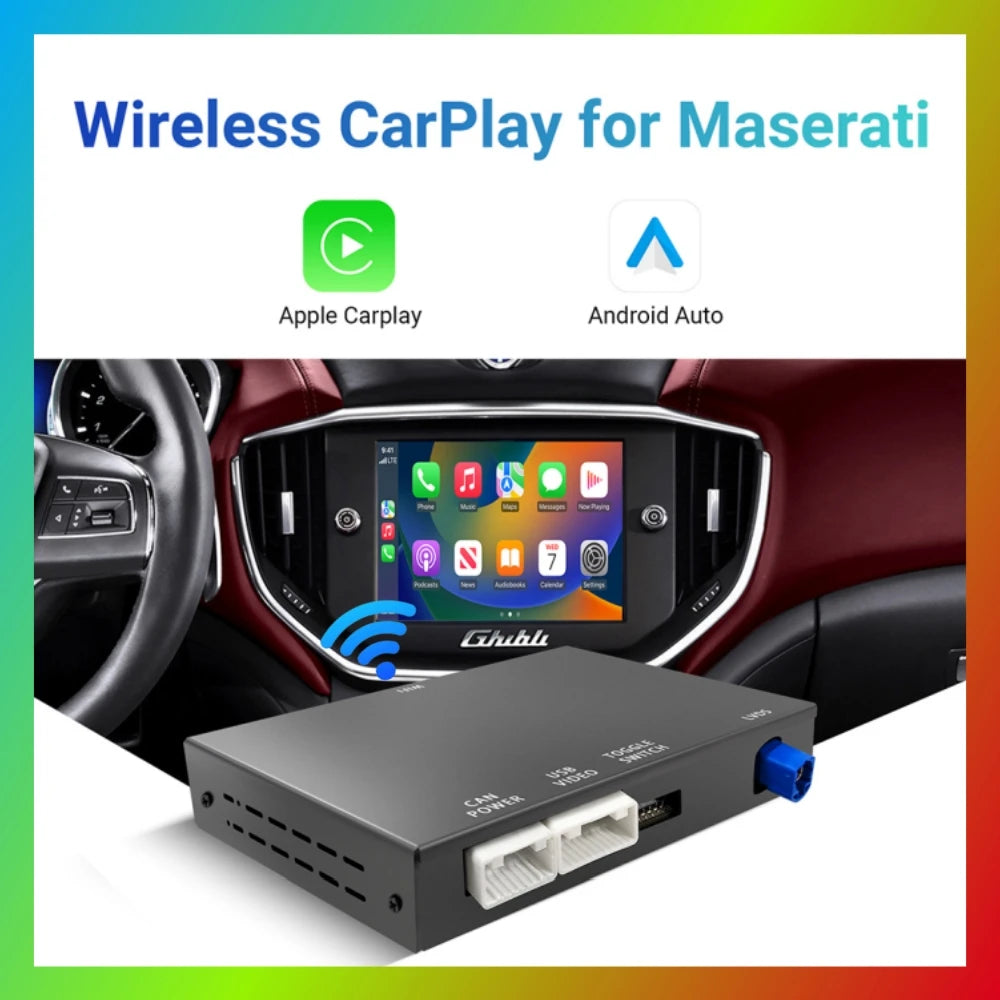 Wireless CarPlay Android Auto Retrofit Kit Decoder Box For Maserati Quattroporte Ghibli Ca | AUTOKITSHOP