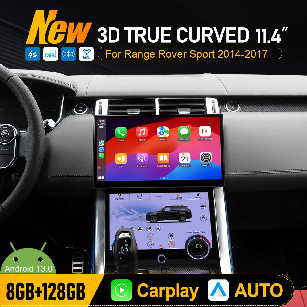 Android Multimedia Stereo Player For Range Rover Sport L494 2014-2018 11.4" Curved Screen  | AUTOKITSHOP