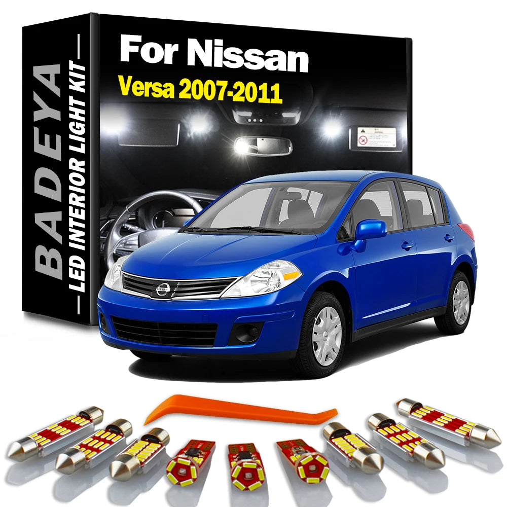 8-Piece LED Interior Light Kit for Nissan - Canbus Error-Free Interior Bulbs