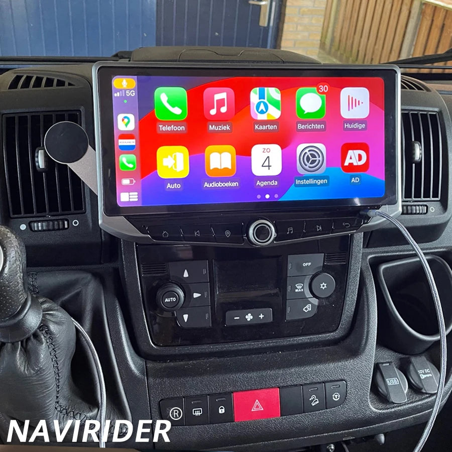 Android 14 Auto Multimedia Video Player For Fiat Ducato Peugeot Boxer Citroen Jumper 2006-
