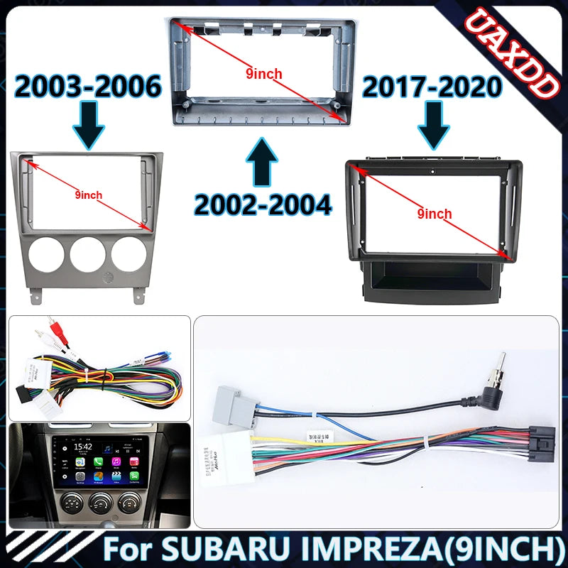 For 2002-2020 SUBARU IMPREZA 9INCH Car Radio Android Stereo Audio Screen Multimedia Video