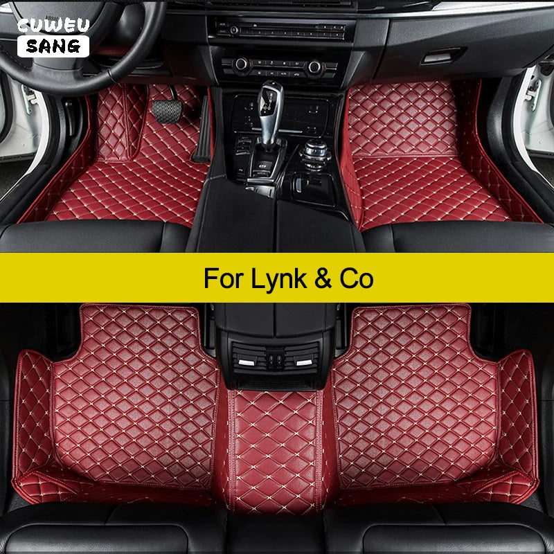 CUWEUSANG Custom Car Floor Mats For Lynk & Co 01 02 03 05 06 09 Auto Carpets Foot Coche Ac | AUTOKITSHOP