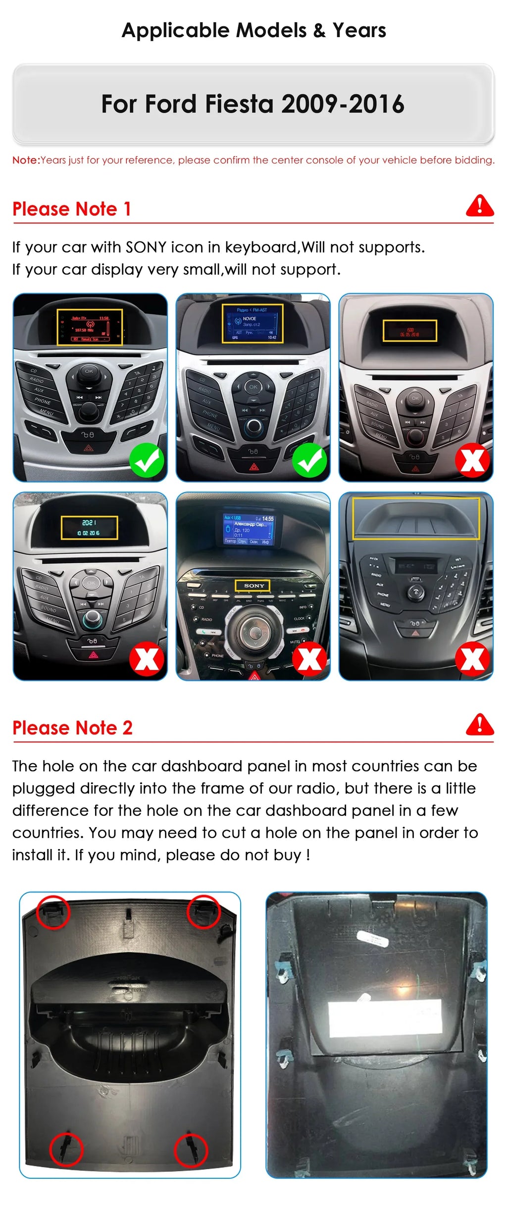 9.7"7862 Android 13 Autoradio For Ford Fiesta 2009-2014 2015 2016 Multimedia player 4G WIF