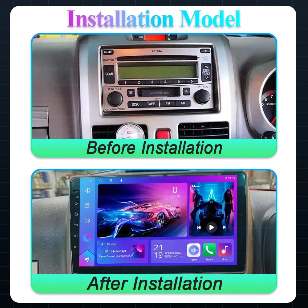 Android 16 For Toyota Rush Daihatsu Terios 2008 2009 2010 Car Radio Autoradio Wireless Car | AUTOKITSHOP