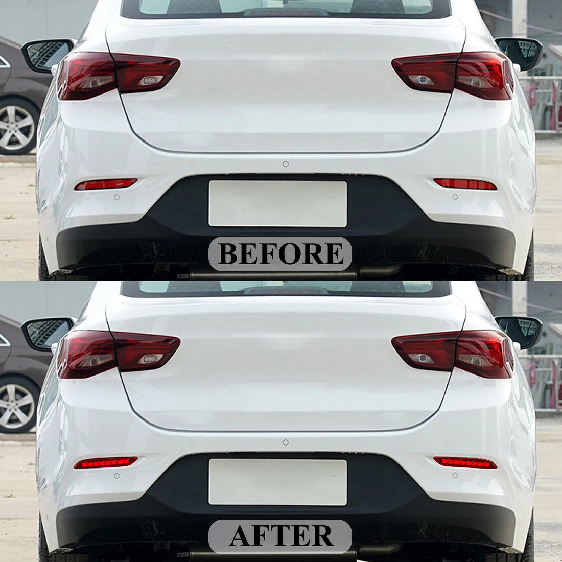 LED Rear Bumper Reflector Light For Chevrolet Cavalier 2020 2021 2022 Brake Warning Dynami | AUTOKITSHOP