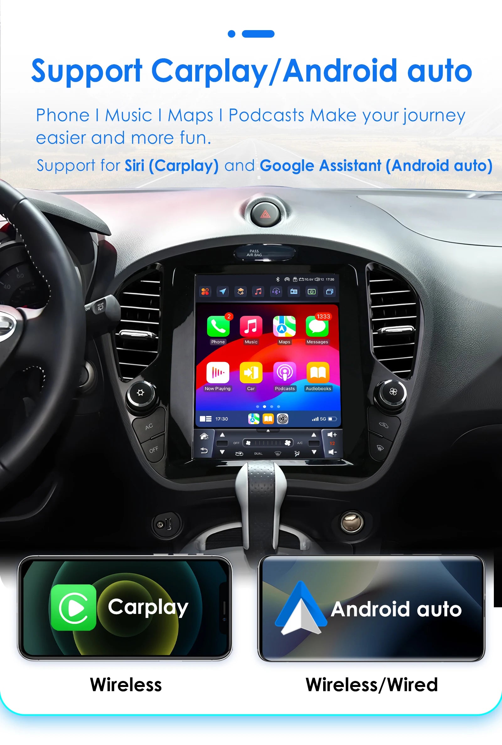 9.7"360 Camera Car radio for NISSAN Juke 2011-2018 Infiniti ESQ 2014-2019 Carplay Android