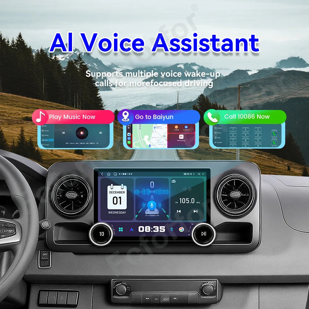 Modern 11.5 Inch Crystal Clear HD Display Android 15 Wireless Carplay GPS Navi Car Radio F