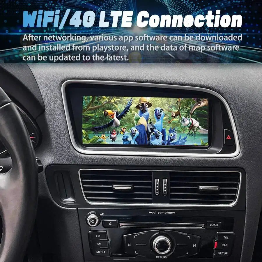 8.8Inch Navirider Navi Wireless Carplay Car Multimedia Video Player For Audi Q5 2009-2017