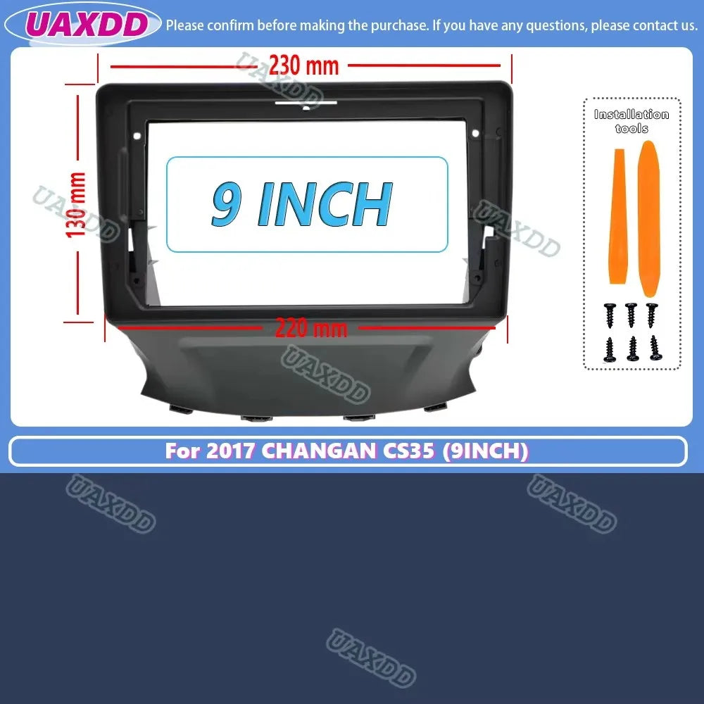 radio per auto 9 pollici FOR Changan CS35 2017+ Kit cruscotto audio Installa Facia Console