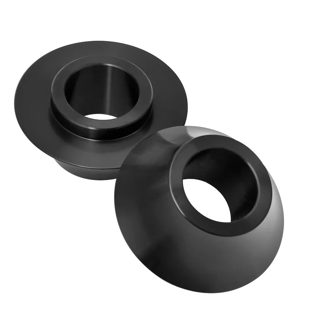 Pair Motorcycle Black 25mm Tapered Axle Wheel Spacers For Harley Touring Bagger Electra Glide Ul - Automotive LED Light