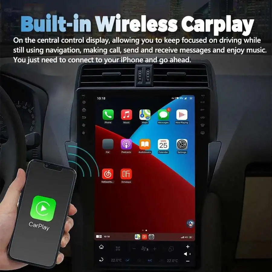 12.1inch Android Car GPS Navigation Vertical Screen Stereo For Ford Explorer 2011-2019 Rad | AUTOKITSHOP