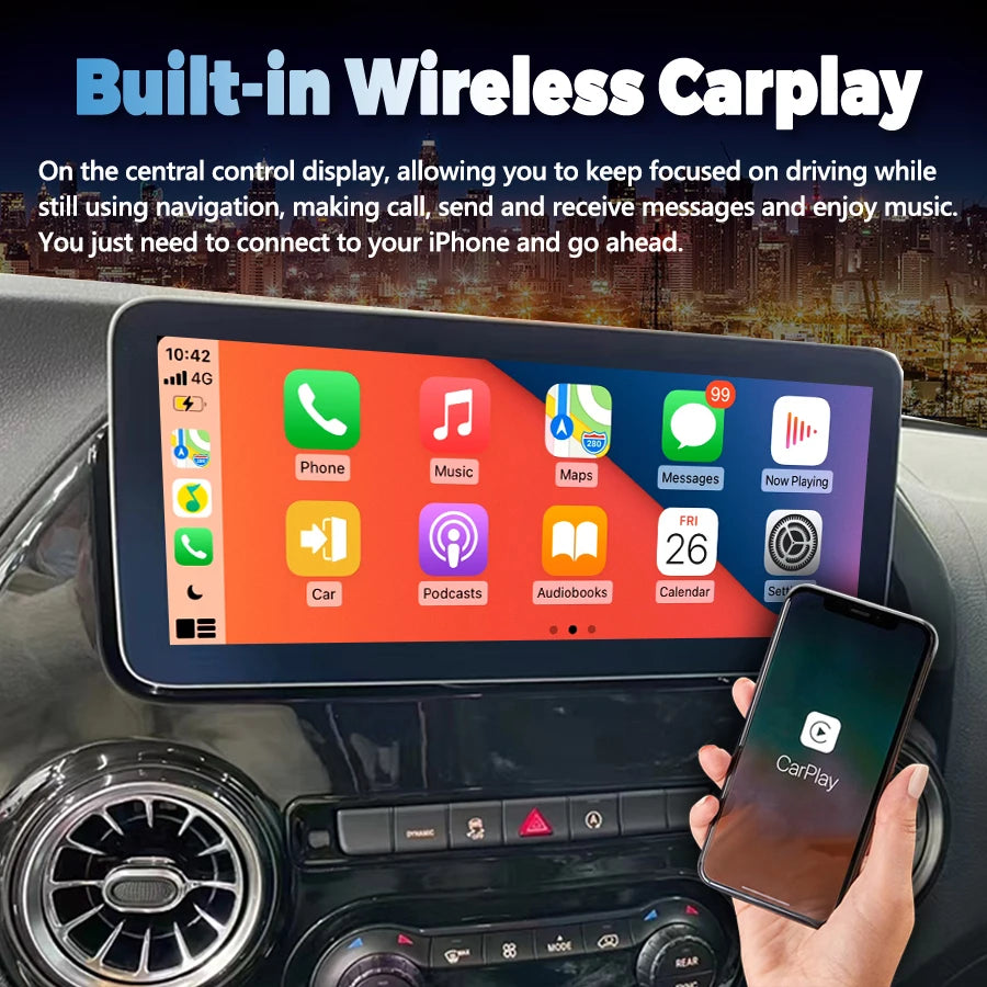 12.3inch Navigation Head Unit For Mercedes Benz Vito 116 W447 2014-2022 Android Auto Radio