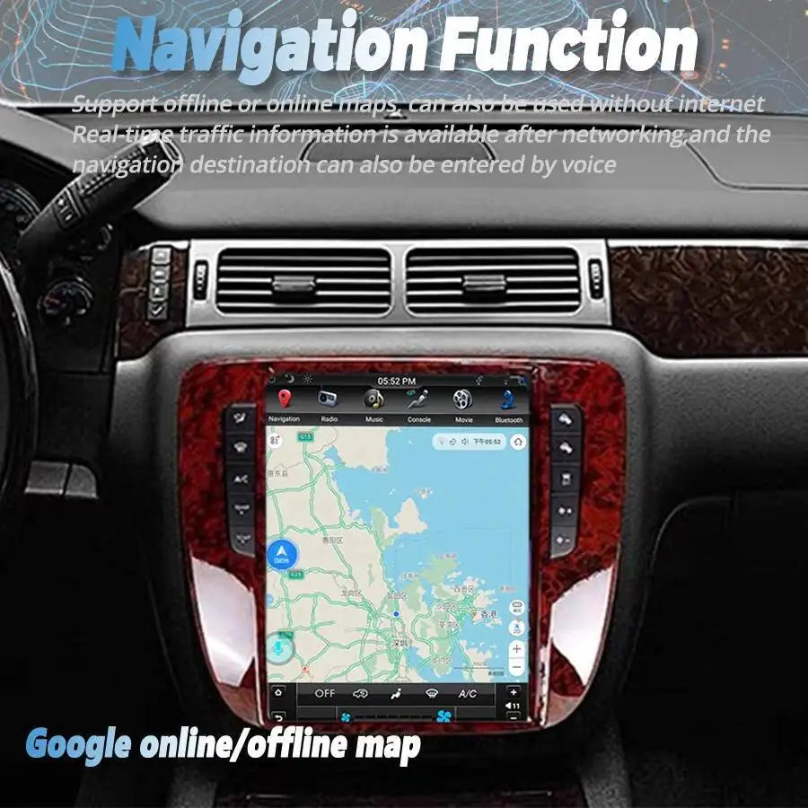 For GMC Yukon Chevrolet Tahoe Chevrolet Silverado 2007-2014 Stereo Multimedia Video Player | AUTOKITSHOP
