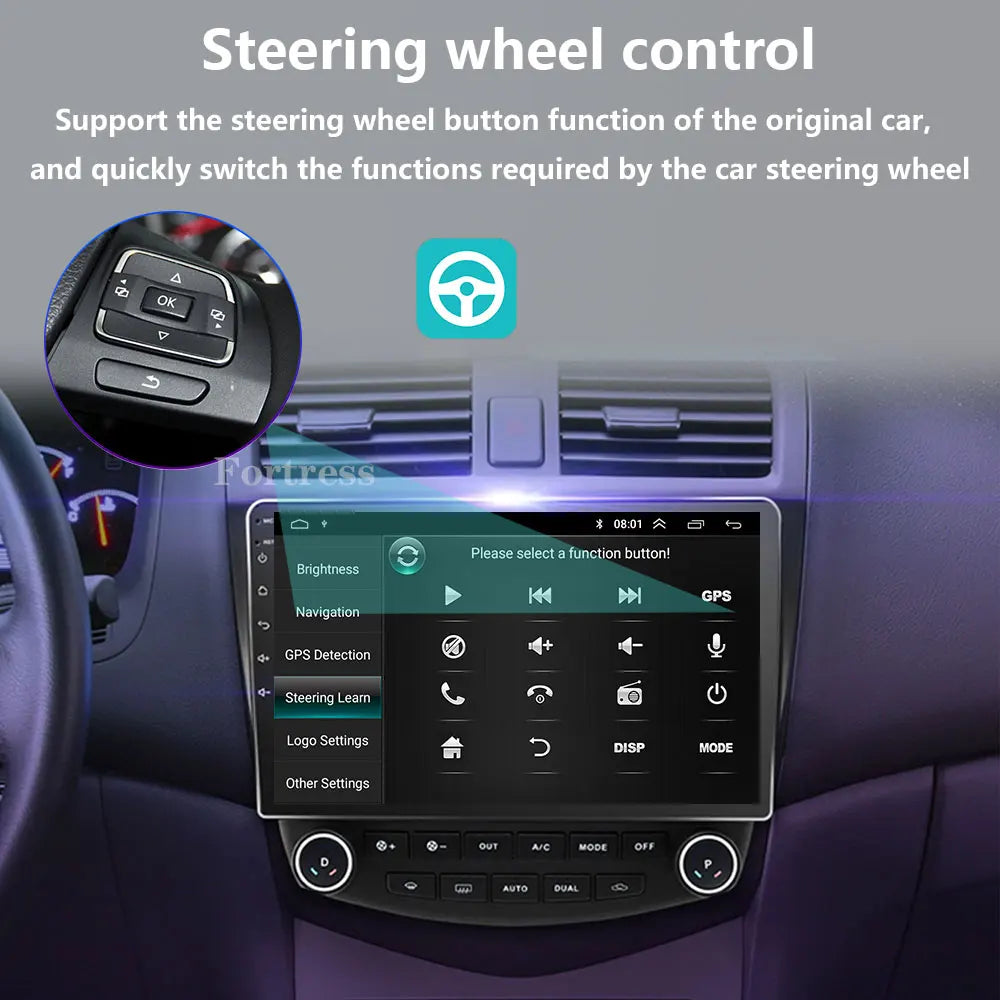 Android 16 Car Radio For Honda ACCORD 7 2003 2004 2005 2006 2007 2008 Multimedia Player Na