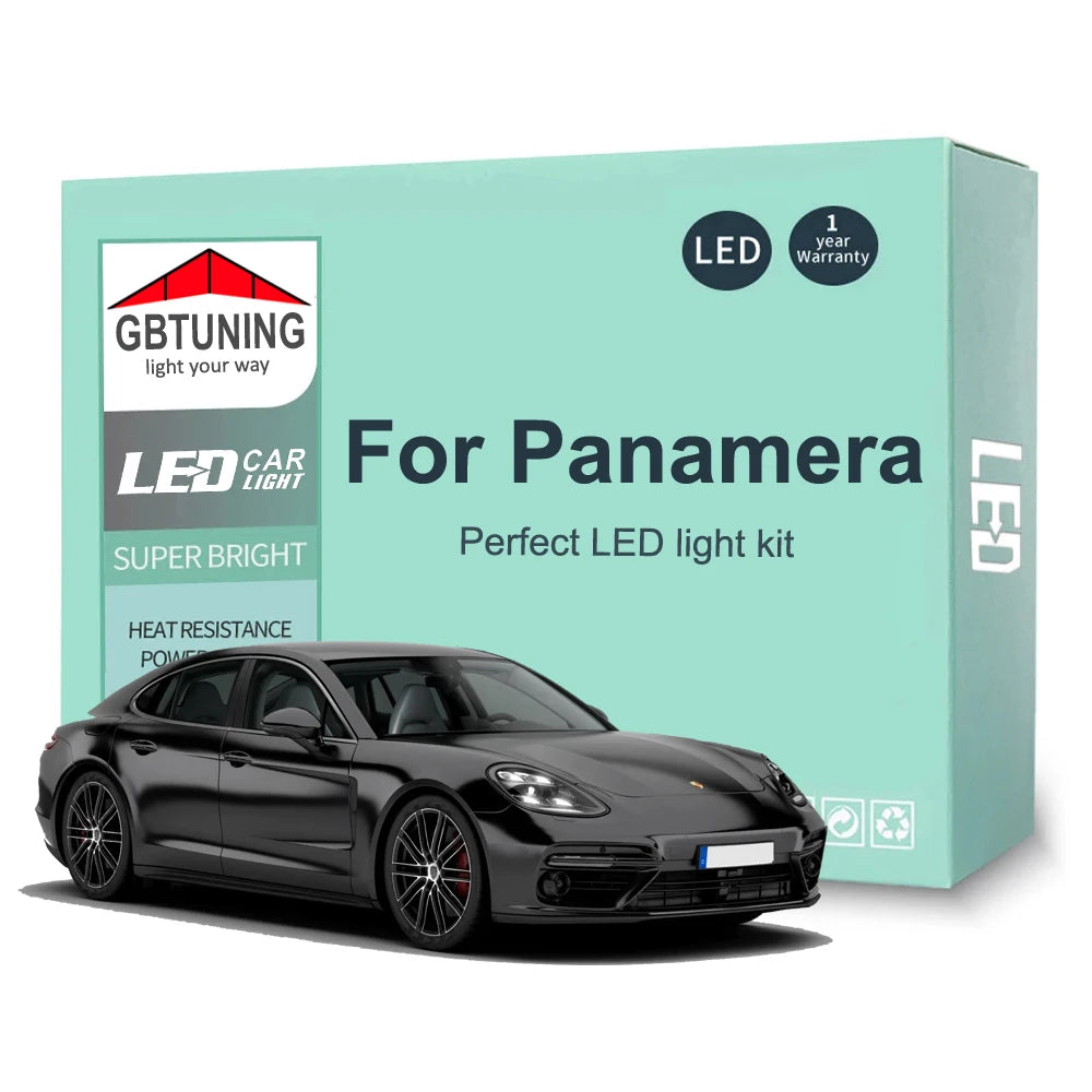 23-Piece LED Interior Light Kit for Porsche Panamera 970 4 S 4S Turbo Turbo S Diesel GTS S Hybrid 2009-2018 - Canbus ...